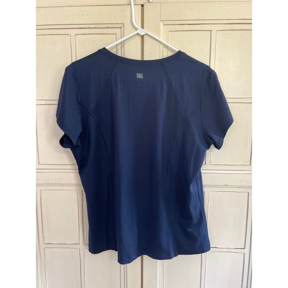 Tail Activewear size large navy blue golf top - Picture 4 of 4